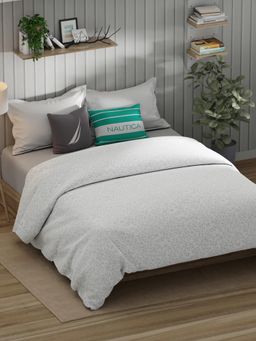 Nautica - Grey Floral Cotton Double Comforter