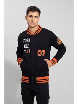 Snitch - Take The Shot Black Varsity Jacket