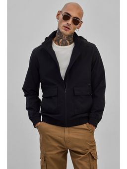 Snitch - Black Detachable Hood Jacket