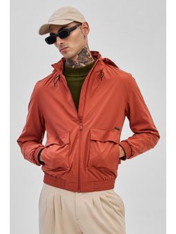 Snitch - Rust Orange Detachable Hood Jacket