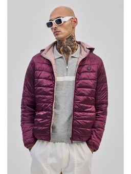 Snitch - Pink Reversible Puffer Jacket with Detachable Hoodie (Set of 2)