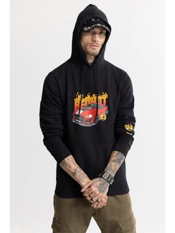 Snitch - Red Hot Car Black Hoodie
