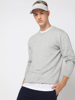GAP - Grey Solid Regular Fit Sweater