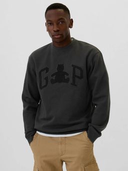 GAP - Charcoal Embroidered Regular Fit Sweatshirt