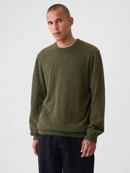 GAP - Olive Solid Regular Fit Sweater