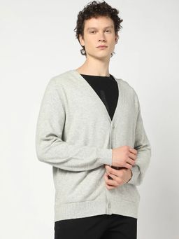 GAP - Grey Solid Regular Fit Sweater