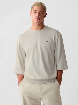 GAP - Off White Solid Regular Fit Sweatshirt