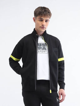 U.S. POLO ASSN. - Black Solid Regular Fit Jacket