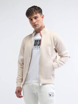 U.S. POLO ASSN. - Beige Solid Regular Fit Jacket