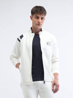 U.S. POLO ASSN. - White Solid Regular Fit Jacket