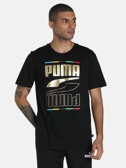 Puma - Rebel 5 Continents Men Black T-shirt