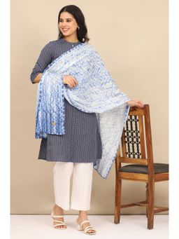 Aurelia - Women Blue Pure Cotton Printed Dupatta