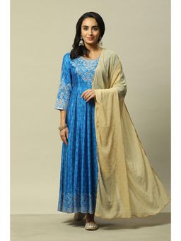 Rangriti - Women Gold Polyester Printed Dupatta