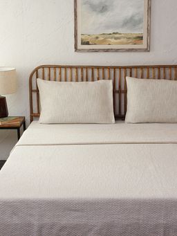 House This - Vindhya Bedcover Set Natural (Queen)