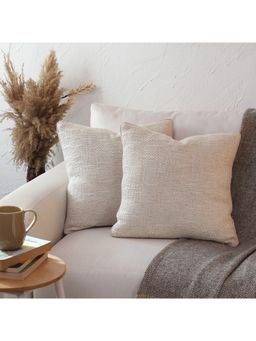 House This - Nilgiri Cushion Cover Natural (16x16 inches)