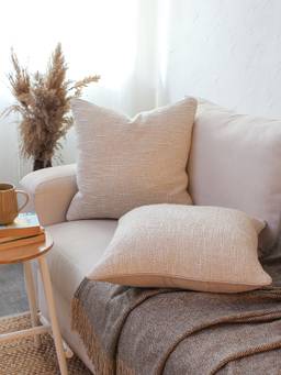 House This - Nilgiri Cushion Cover Natural (18x18 inches)