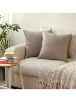 House This - Dhanesh Cushion Covers Grey (16x16 inches)