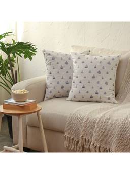 House This - Kahaniya Cushion Covers White (16x16 inches)