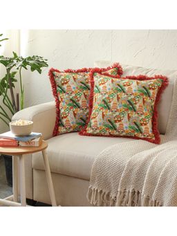 House This - Onam Cushion Cover Multi (16x16 inches)