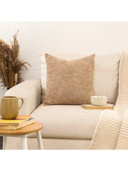 House This - Vindhya Cushion Cover Brown (18x18 inches)