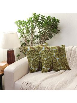 House This - The Grand Tembusu Cushion Covers Green (16x16 inches)