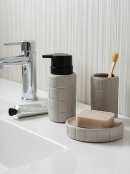 Mason Home - 3 Piece Stria Grey Bathroom Set