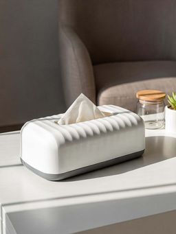 Mason Home - White Museo Tissue Box