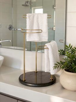 Mason Home - Black & Gold Opal Hand Towel Stand