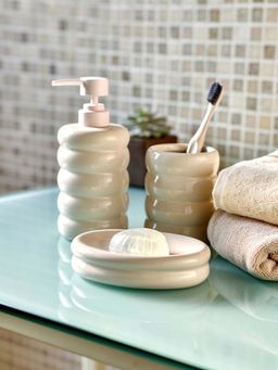 Mason Home - 3 Piece Arc Off White Bathroom Set