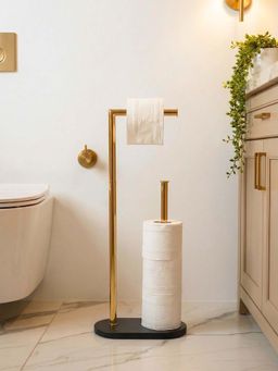 Mason Home - Black & Gold Melrose Toilet Roll Holder