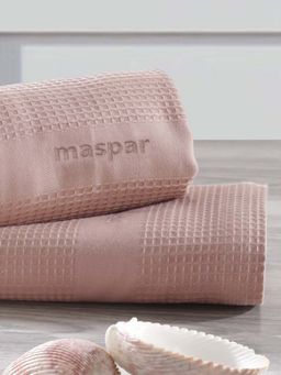 Maspar - Pink Cotton Solid Soft Absorbent Anti-Bacterial 215 Gsm Hand Towels