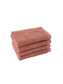 Maspar - Brown Cotton Solid Soft Absorbent Anti-Bacterial 550 Gsm Face Towels