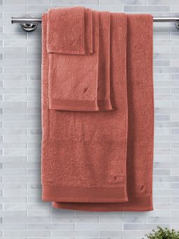 Maspar - 6 Piece Brown Cotton Solid 550 Gsm Soft & Absorbent Towel Set