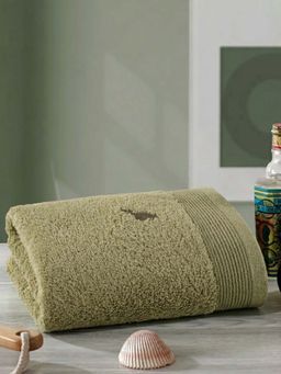 Maspar - Green Cotton Solid Soft Absorbent Anti-Bacterial 550 Gsm Beach Towel