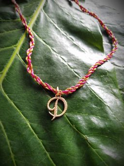 Digital Dress Room - Letter D Name Rakhi Designs Personalized Alphabet Gold Plated Customized Ad