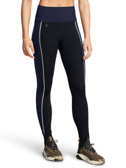 Under Armour - Black Project Rock Lets Go Colorblock Ankle Leggings