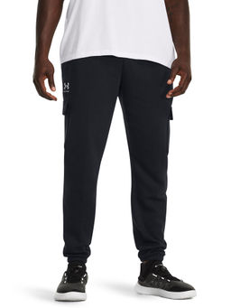 Under Armour - Black Essential Fleece Trackpant