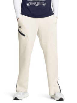 Under Armour - White Unstoppable Fleece Trackpant