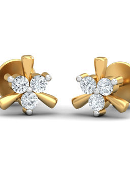 KuberBox - 18K Dainty Stud Earrings for Women and Girls