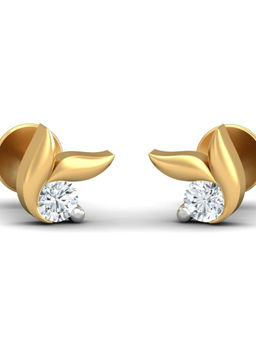 KuberBox - 18K Ekta Stud Earrings for Women and Girls