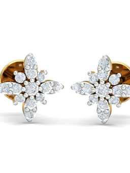 KuberBox - 14K Sreeja Stud Earrings for Women and Girls