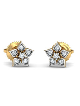 KuberBox - 14K Zora Floral Earrings for Women and Girls