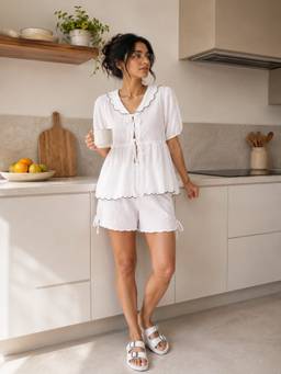 Slumber Jill - White Day Dream Co-ord Set