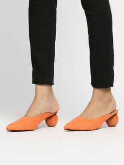 Twenty Dresses by Nykaa Fashion - Orange Classy Lass Mules