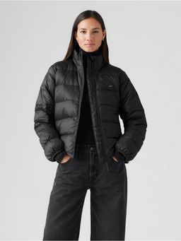 Levi's - Womens Solid Black High Neck Jacket
