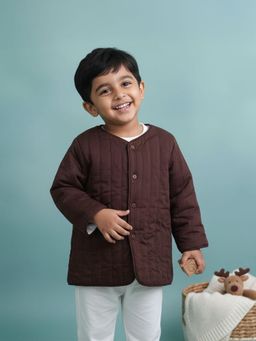 Keebee Organics - Cotton Textured Brown Jacket