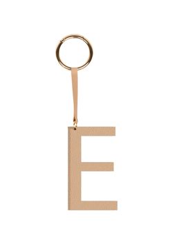 TANN TRIM - Beige Letter Bag Charm Letter E