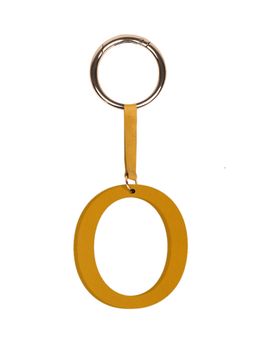 TANN TRIM - Mustard Letter Bag Charm Letter O