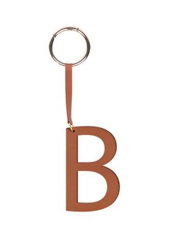 TANN TRIM - Brown Letter Bag Charm Letter B