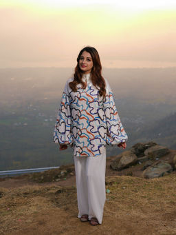 KAFTANIZE - Cairo White Sequin Co-Ord Set